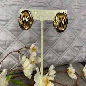 Nordstrom 80’s Era Gold Plated Clip Earrings